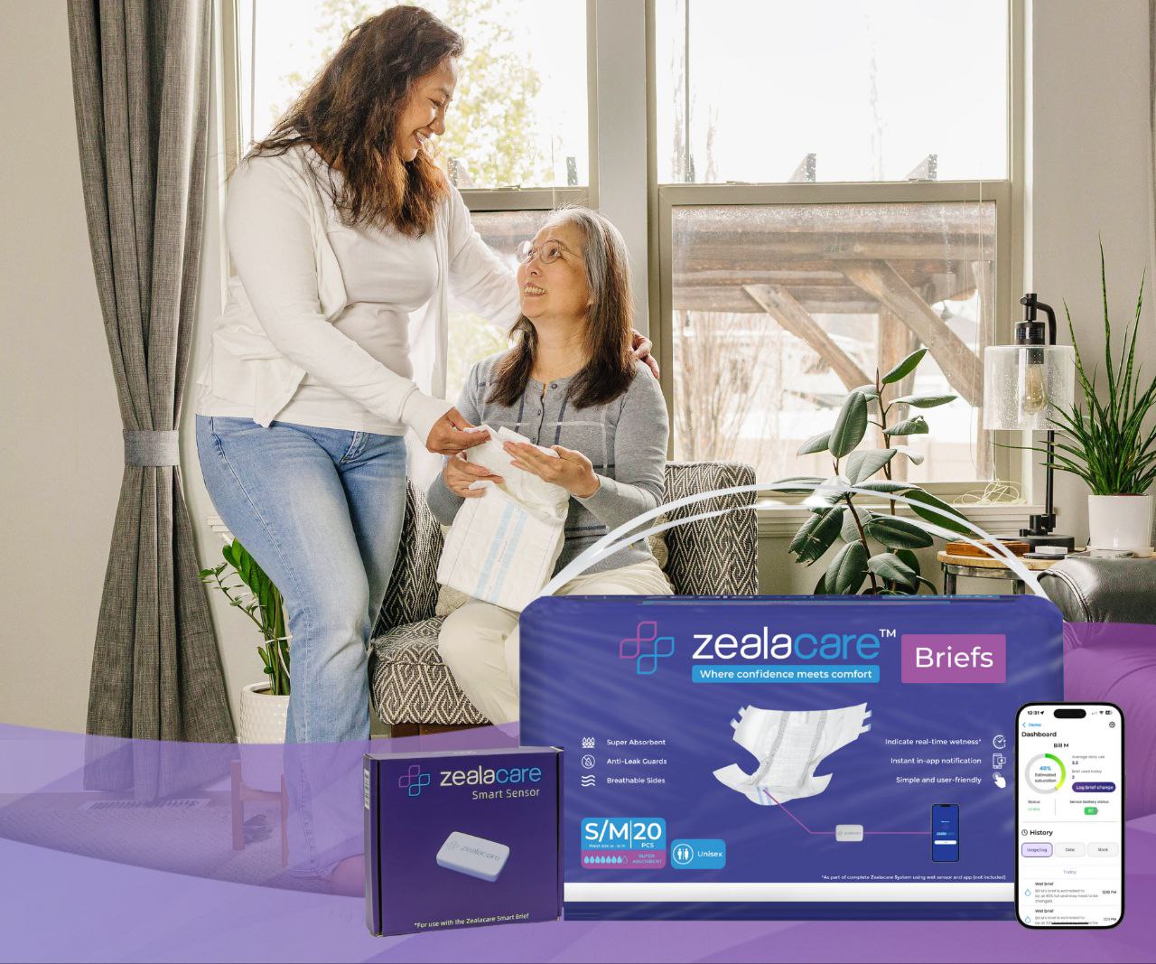 Discreet care that puts comfort first, because everyone deserves to feel dry and respected.