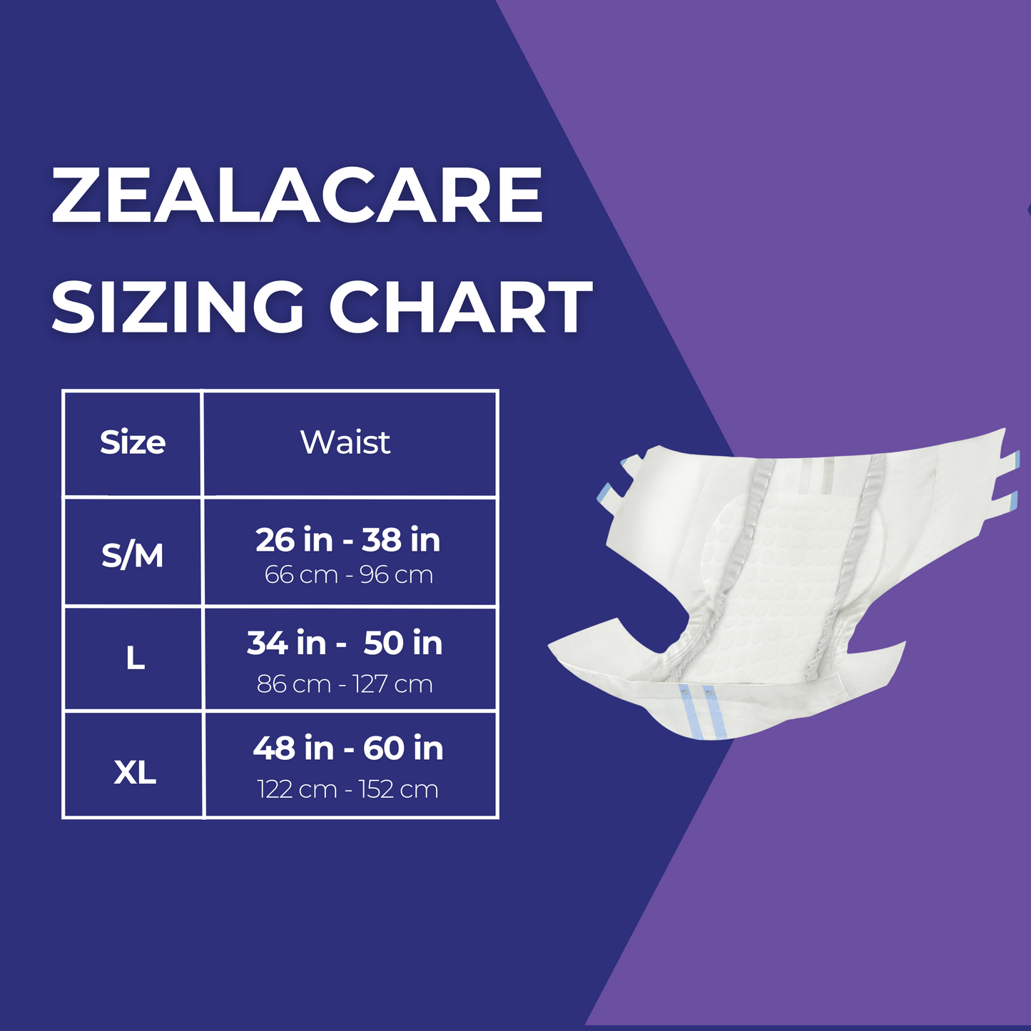 Wholesale Box of 60 Size Small/Medium (S/M) Tabbed Briefs