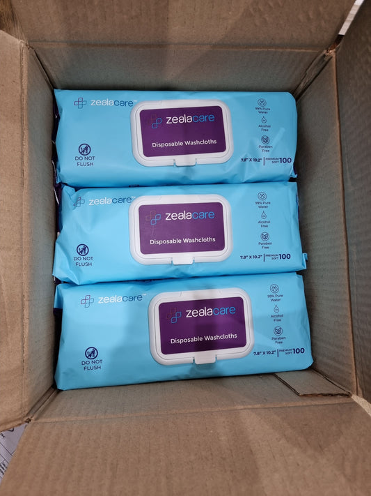 Wholesale Adult Wipes (6 Packs of 100 Wipes Each -- 600 Total Wipes)