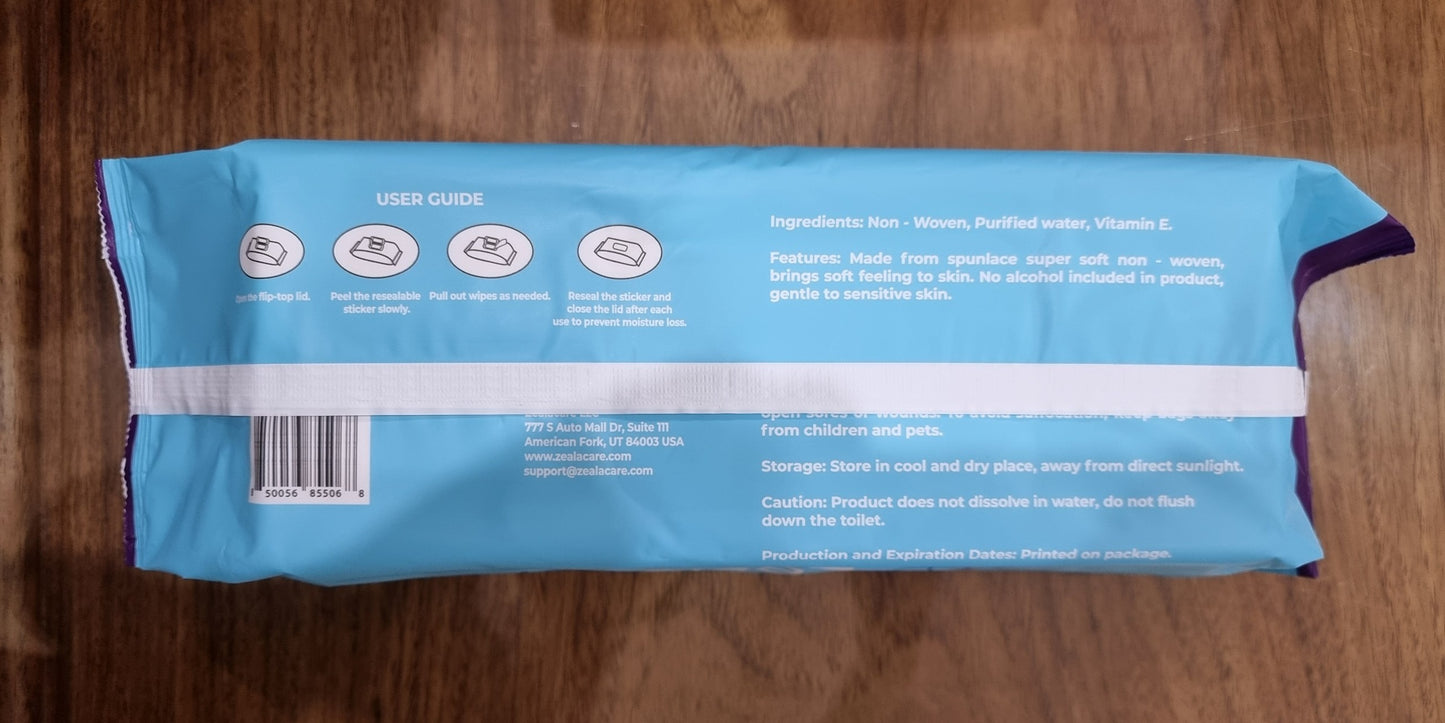Wholesale Adult Wipes (6 Packs of 100 Wipes Each -- 600 Total Wipes)